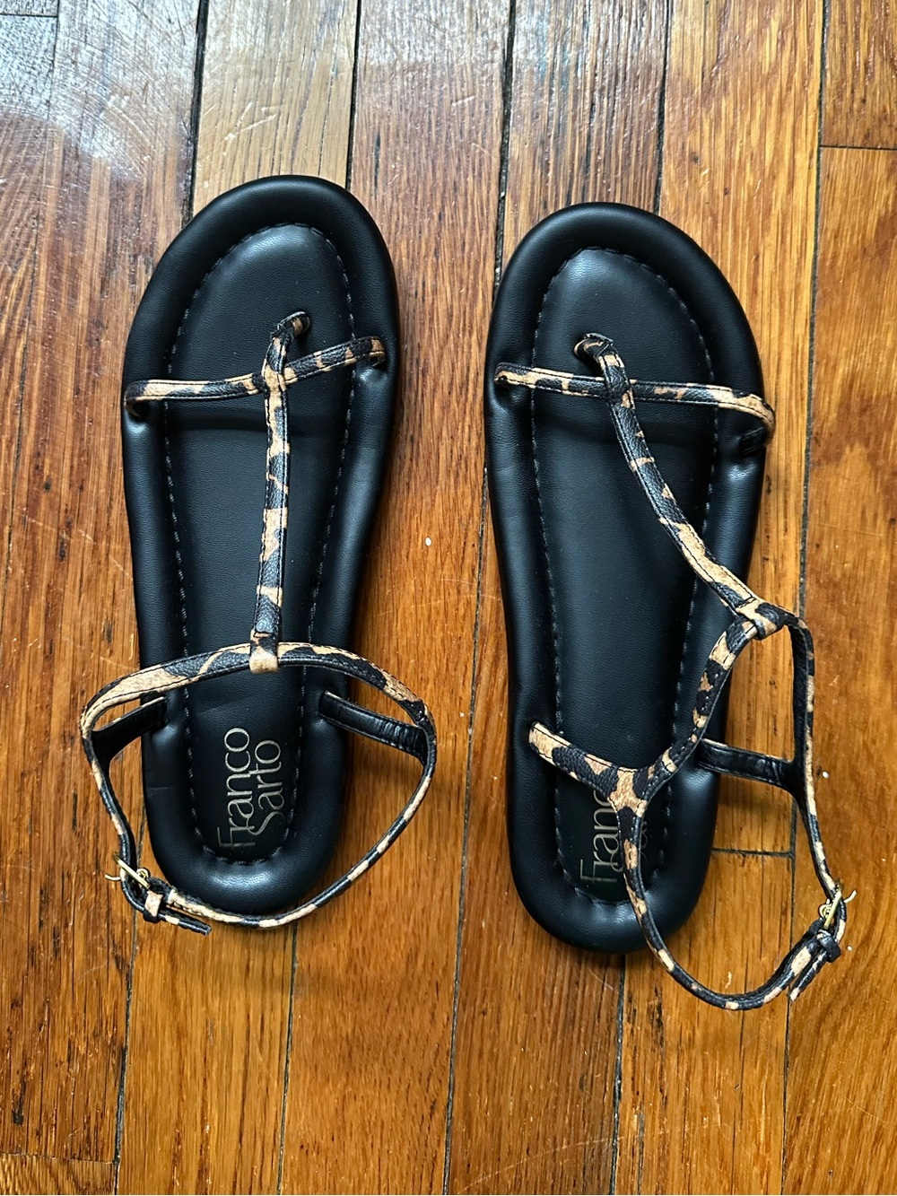 franco sarto leopard joela sandals